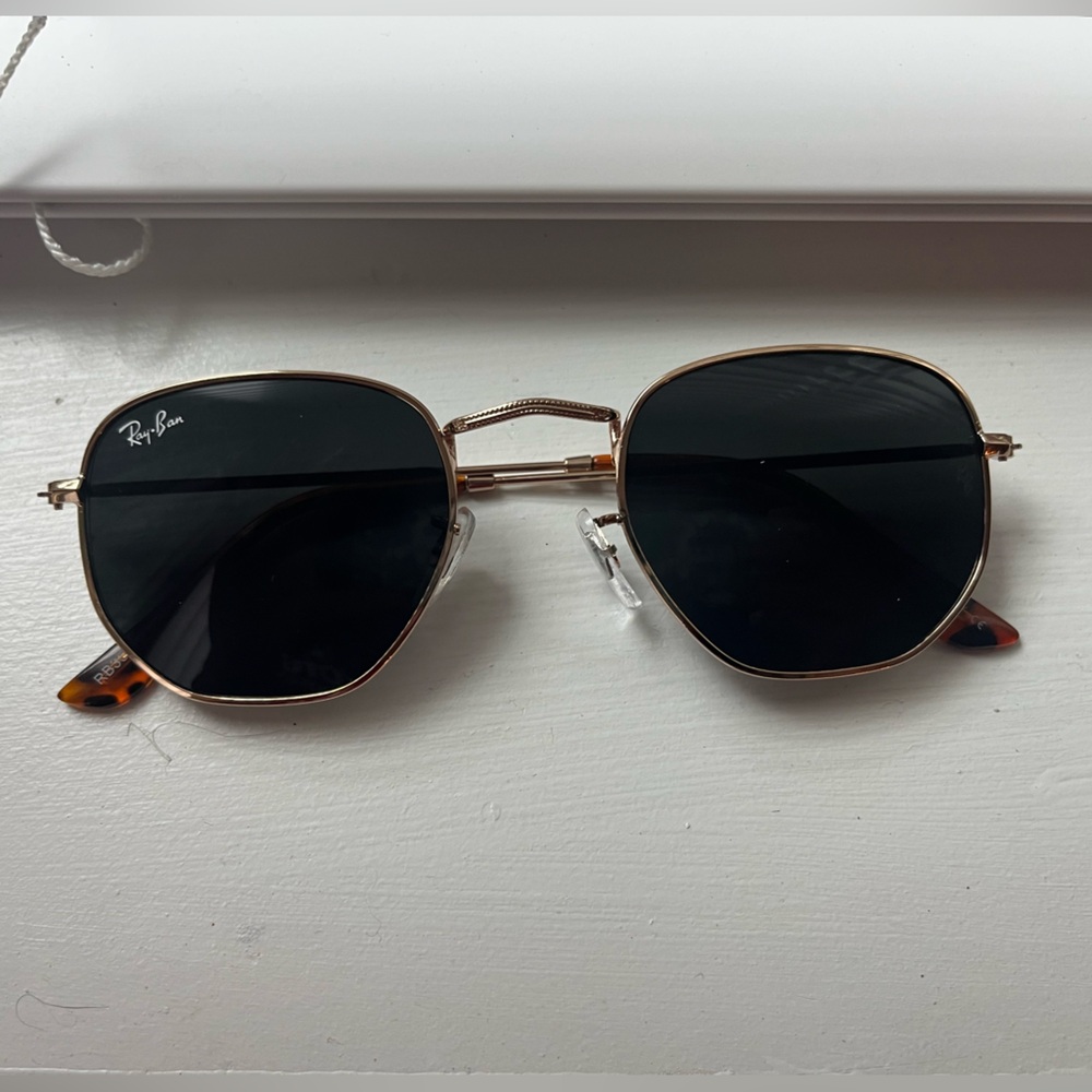 Ray-Ban Tortoise and Gold Frame Sunglasses